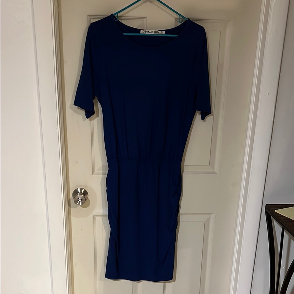 Michael Stars Blue Mini Dress with Elegant Design and Comfortable Fit.